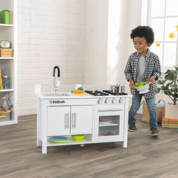Kidkraft® Houten kinderkeuken little cook's work station Kidkraft® Houten Kinderkeuken Little Cook's Work Station -SpeelgoedKorting Winkel kidkraft houten kinderkeuken little cooks work station a272783 1