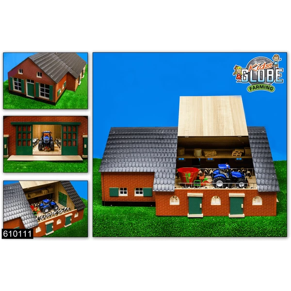 Kids Globe Veestal met boerderij Kids Globe Veestal Met Boerderij -SpeelgoedKorting Winkel kids globe veestal met boerderij a368497 1