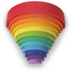 Kinderfeets ® Bogen Regenboog - Stapelbare Houten Bogen -SpeelgoedKorting Winkel kinderfeets bogen regenboog stapelbare houten bogen a310684 2