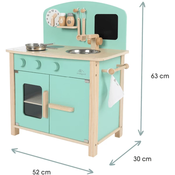 kindsgard Speelkeuken laekkermad inclusief kookgerei mint Kindsgard Speelkeuken Laekkermad Inclusief Kookgerei Mint -SpeelgoedKorting Winkel kindsgard speelkeuken laekkermad inclusief kookgerei mint a337937 1
