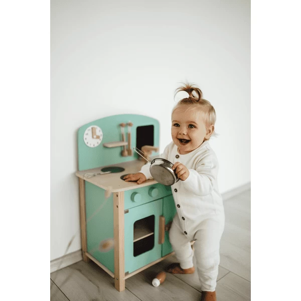 kindsgard Speelkeuken laekkermad inclusief kookgerei mint Kindsgard Speelkeuken Laekkermad Inclusief Kookgerei Mint -SpeelgoedKorting Winkel kindsgard speelkeuken laekkermad inclusief kookgerei mint a337937 2