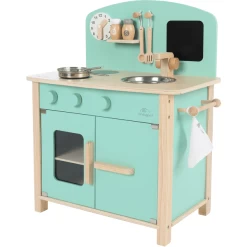 Kindsgard Speelkeuken Laekkermad Inclusief Kookgerei Mint