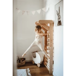 Kindsgard Wandrekken Incl. Zijarm Klatrestik Bi Color -SpeelgoedKorting Winkel kindsgard wandrekken incl zijarm klatrestik bi color a398256 3