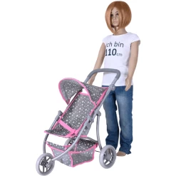 Knorr® Speelgoed Jogger Lio Poppenwagen - Ster Grijs -SpeelgoedKorting Winkel knorr speelgoed jogger lio poppenwagen ster grijs a363085 3