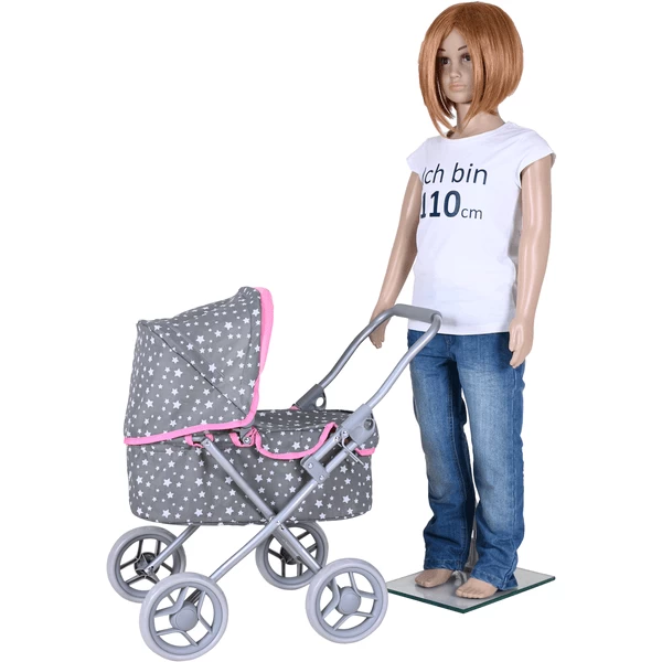knorr® speelgoed Mini Lili poppenwagen - Ster grijs Knorr® Speelgoed Mini Lili Poppenwagen - Ster Grijs -SpeelgoedKorting Winkel knorr speelgoed mini lili poppenwagen ster grijs a363265 3