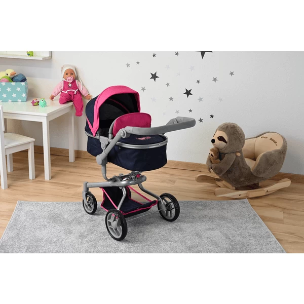 knorr® speelgoed poppenwagen Boonk flying heart s navy/roze Knorr® Speelgoed Poppenwagen Boonk Flying Heart S Navy/roze -SpeelgoedKorting Winkel knorr speelgoed poppenwagen boonk flying heart s navy roze a311386 1