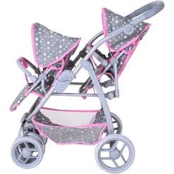 Knorr® Toys Milo Tweeling Poppenwagen - Ster Grijs -SpeelgoedKorting Winkel knorr toys milo tweeling poppenwagen ster grijs a363069 4