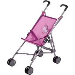 Knorr® Toys Poppenwagen Sim - Uma De Eenhoorn, Roze
