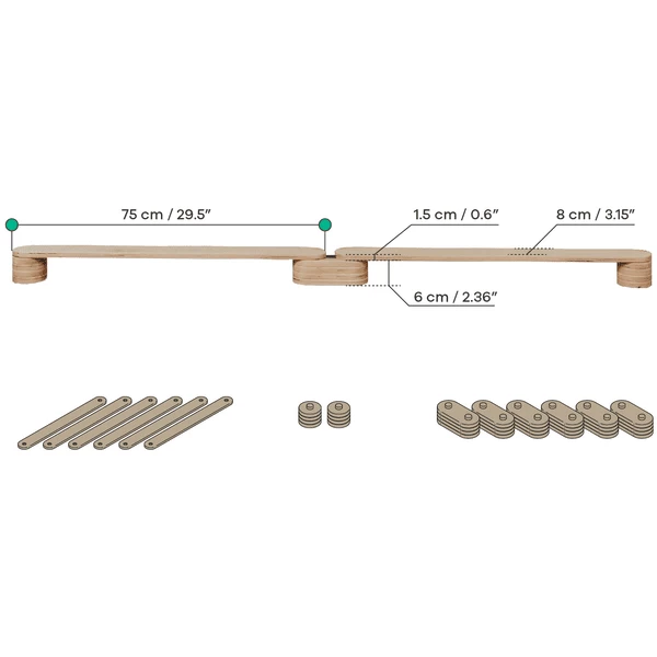 LEG & GO Evenwichtsbalk set van 6 LEG & GO Evenwichtsbalk Set Van 6 -SpeelgoedKorting Winkel leg go evenwichtsbalk set van 6 a412611 1
