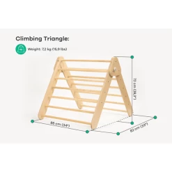 LEG & GO Klimdriehoek Naturel 2 LEG & GO Klimdriehoek Naturel -SpeelgoedKorting Winkel leg go klimdriehoek naturel a366524 2