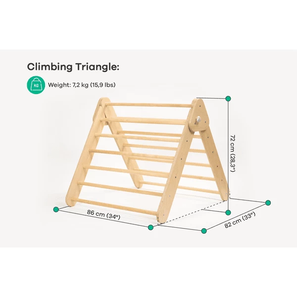 LEG & GO Klimdriehoek naturel LEG & GO Klimdriehoek Naturel -SpeelgoedKorting Winkel leg go klimdriehoek naturel a366524 2