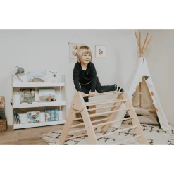 LEG & GO Klimdriehoek Naturel 3 LEG & GO Klimdriehoek Naturel -SpeelgoedKorting Winkel leg go klimdriehoek naturel a366524 3