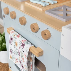 MUSTERKIND Speelkeuken Linum, Grijsblauw/natuurlijk -SpeelgoedKorting Winkel musterkind speelkeuken linum grijsblauw natuurlijk a282303 2