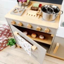 MUSTERKIND ® Speelkeuken Linum Warm Grijs/natuur -SpeelgoedKorting Winkel musterkind speelkeuken linum warm grijs natuur a295949 2