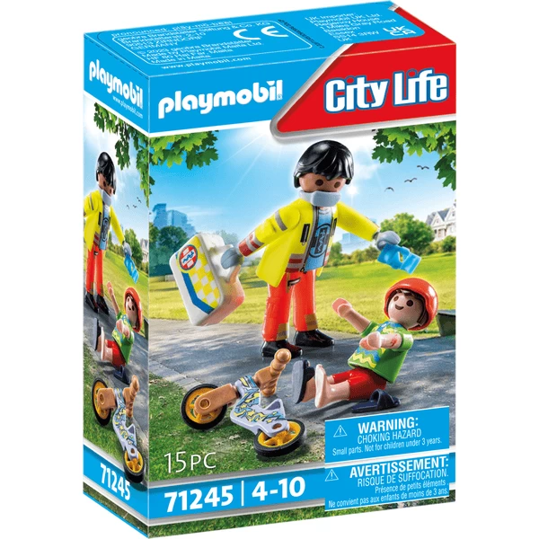 PLAYMOBIL ® Paramedicus met patiënt PLAYMOBIL ® Paramedicus Met Patiënt -SpeelgoedKorting Winkel playmobil paramedicus met patient a394621