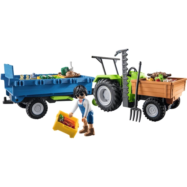 PLAYMOBIL ® Trekker met aanhangwagen PLAYMOBIL ® Trekker Met Aanhangwagen -SpeelgoedKorting Winkel playmobil trekker met aanhangwagen a394613 1