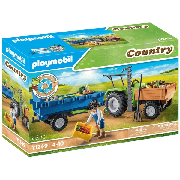 PLAYMOBIL ® Trekker met aanhangwagen PLAYMOBIL ® Trekker Met Aanhangwagen -SpeelgoedKorting Winkel playmobil trekker met aanhangwagen a394613