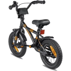 PROMETHEUS BICYCLES ® Kinderfiets 12" In Zwart Mat & Orange Vanaf 3 Jaar Met Zijwieltjes -SpeelgoedKorting Winkel prometheus bicycles kinderfiets 12 in zwart mat amp orange vanaf 3 jaar met zijwieltjes a311938 4