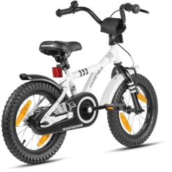 PROMETHEUS BICYCLES ® Kinderfiets 14" In Wit & Zwart Vanaf 3 Jaar Met Zijwieltjes -SpeelgoedKorting Winkel prometheus bicycles kinderfiets 14 in wit amp zwart vanaf 3 jaar met zijwieltjes a311940 3