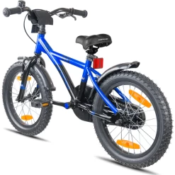 PROMETHEUS BICYCLES ® Kinderfiets 16", Blauw Zwart Met Zijwieltjes -SpeelgoedKorting Winkel prometheus bicycles kinderfiets 16 blauw zwart met zijwieltjes a376639 2
