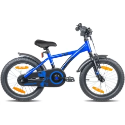 PROMETHEUS BICYCLES ® Kinderfiets 16", Blauw Zwart Met Zijwieltjes -SpeelgoedKorting Winkel prometheus bicycles kinderfiets 16 blauw zwart met zijwieltjes a376639 3