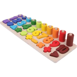 Schmetterline Houten Cijferpuzzel - RAINBOW NUMBER WORLD