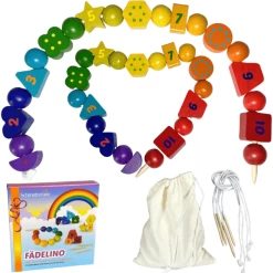 Schmetterline Houten Rijgspel - Fädelino