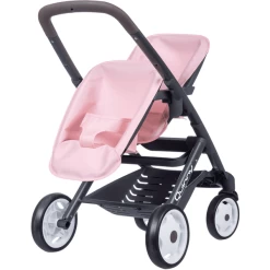 Smoby Quinny Tweeling Sport Poppenwagen Roze/grijs -SpeelgoedKorting Winkel smoby quinny tweeling sport poppenwagen roze grijs a311772 3