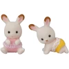 Sylvanian Families ® Chocoladekonijntweeling Aden Met Kinderwagen