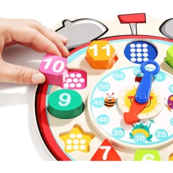 Top B Right Toys® Leren Klok Met Vormen Sorteerder -SpeelgoedKorting Winkel top b right toys leren klok met vormen sorteerder a330951 2