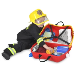Trunki Kinderkoffer - Brandweerwagen Frank -SpeelgoedKorting Winkel trunki kinderkoffer brandweerwagen frank a242629 3